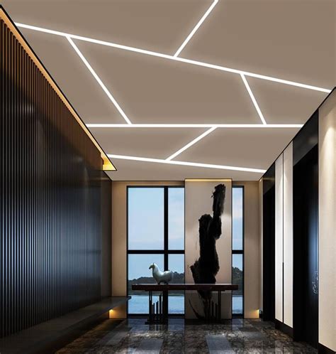 Profile light ceiling design for office – Artofit