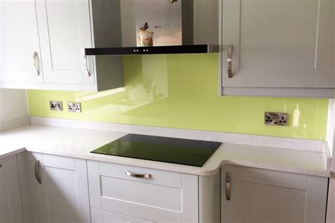 Toughened Kitchen Glass Splashback Coloured In Lemon Chiffon Min Glass Splashbacks Pro Glass 4