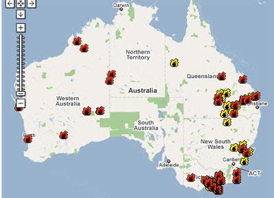 Maps Mania: Australia Wildfire Maps