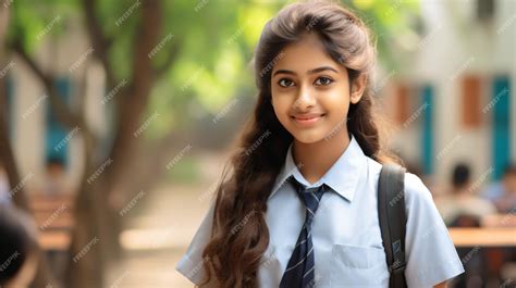 Premium Photo | Outdoor Delight Sri Lanka School Uniform Smile and ...