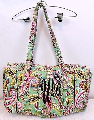 Vera Bradley Duffle Bag Green Paisley Tutti Frutti Spring 2013 Floral