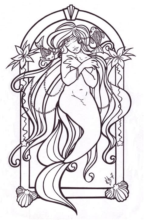 Pisces Lineart by BlueUndine on DeviantArt