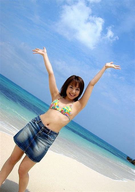 Chikaho Ito Asian Cutie Poses In Bikini On A Beach Porn Pictures XXX Photos Sex Images