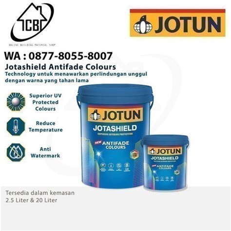 Promo CAT TEMBOK LUAR JOTUN JOTASHIELD ANTIFADE SOYA MILK 1105 2 5L