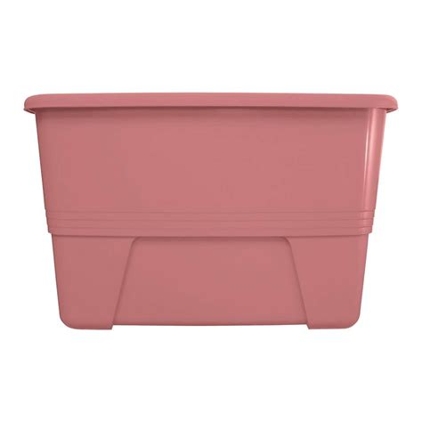 Caja Organizadora PlasticTrends Atlanta Rosa Con Tapa 38 L Walmart