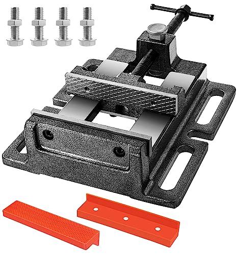 Soundfuse 5 Inch Drill Press Vise Quick Release Heavy Duty Metal Drill