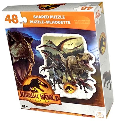 Jurassic World Dominion Dinosaur Mini Shaped Puzzle 48 Piece