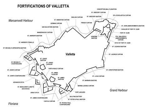 Fortifications of Valletta | Fortification, Valletta, Saint gregory