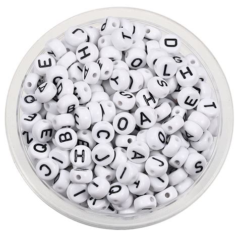 St Kunkka Pcs Mixed English Letter Acrylic Beads Flat Heart