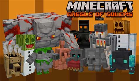 Gaggle Of Golems Mod For Minecraft And