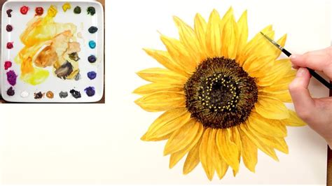 Sunflower Watercolor Painting Easy | Best Flower Site