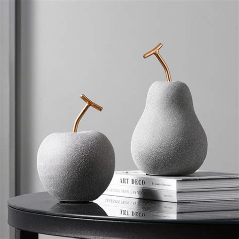 Modern Fruit Decor - Ceramic - Pear - Apple - ApolloBox