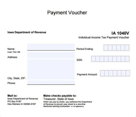 7 Free Payment Voucher Templates - Excel PDF Formats