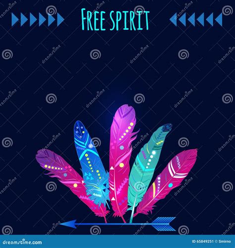 Template of Ethnic Greeting Card or Invitation. Stock Vector ...