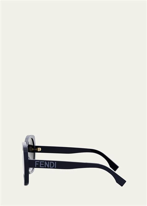 Fendi Lettering Acetate Butterfly Sunglasses Bergdorf Goodman