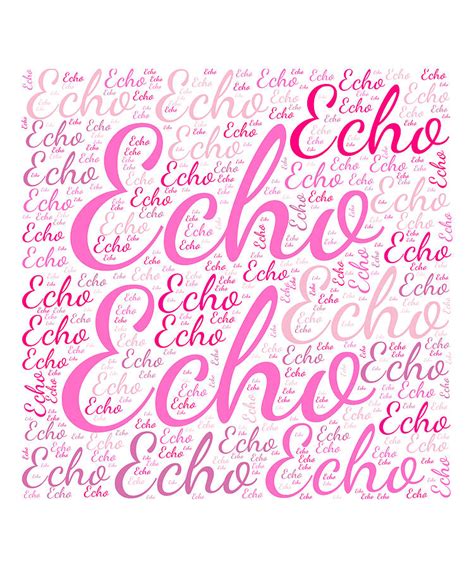 Echo, Names Without Frontiers. Digital Art by Vidddie Publyshd - Fine ...