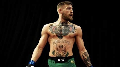 Conor McGregor With Tattoos Standing In Black Background HD Conor ...