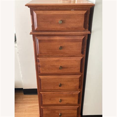 Vintage Tall Wood Dresser Lingerie Chest AptDeco