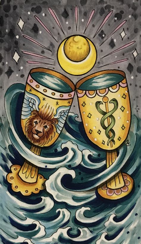 Card Of The Day 2 Of Cups Tuesday January 29 2019 Tarot By Cecelia