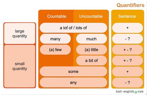 Quantifiers Much Many Little Few Some Any Teaching Vocabulary