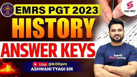 EMRS PGT 2023 Answer Key EMRS PGT 2023 History Answer Keys EMRS