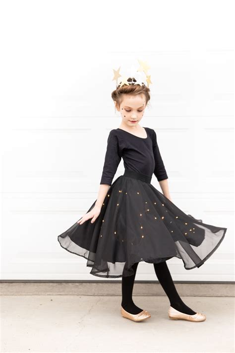 Starry Night Sky Halloween Costume (+ Lighted Skirt Tutorial)