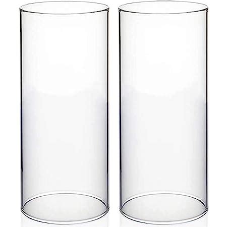 Amazon De Zylindrische Kerzenhalter Aus Glas Kerzenhalter Aus Glas