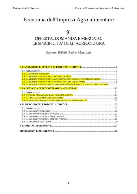 Capitolo 3 riassunto Università di Firenze Corso di Laurea