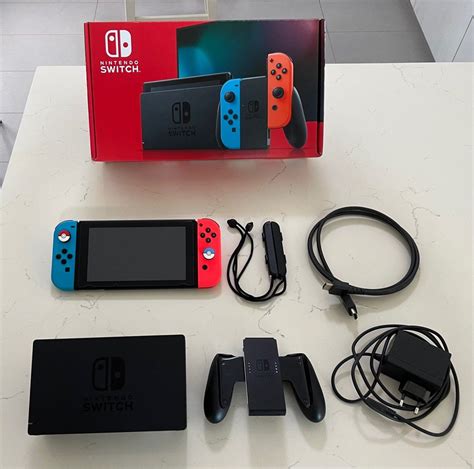 Original Nintendo Switch Console with Box, Video Gaming, Video Game ...