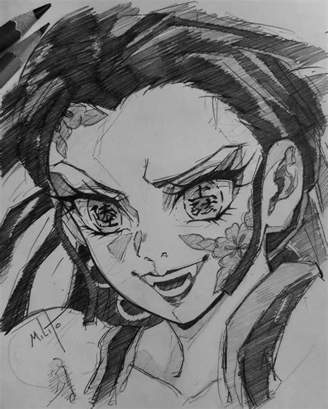 Nezuko pencil sketch – Artofit