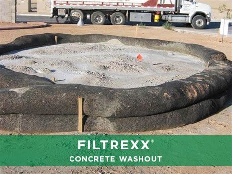 Filtrexx Concrete Washout Solutions Control Concrete Slurries With