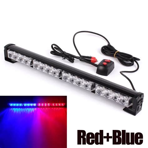 16 LED High Power 12V Car Truck LED Strobe Light Fireman Police Flashing Emergency Warning ...