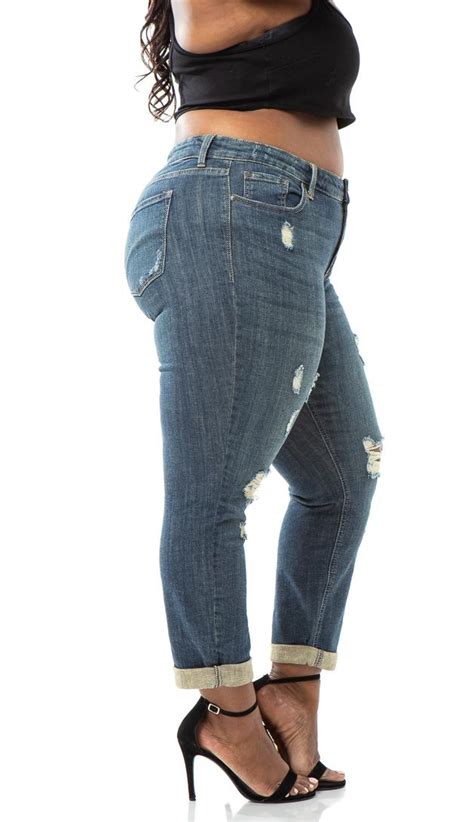 Plus Size Sasha Low Rise Skinny Jeans Dark Denim