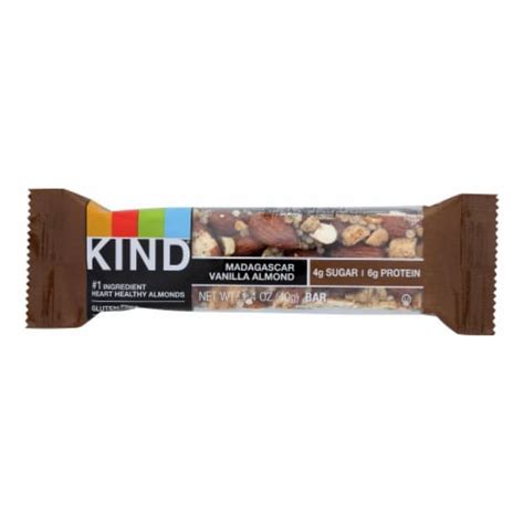 Kind Madagascar Vanilla Almond Bar 14 Oz Bars Case Of 12 12 Pack