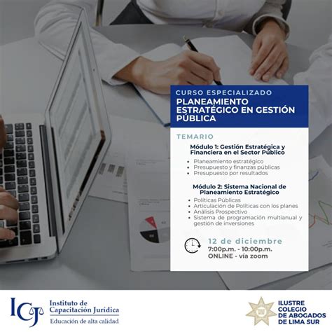 CURSO ESPECIALIZADO EN PLANEAMIENTO ESTRATÉGICO EN GESTIÓN PÚBLICA