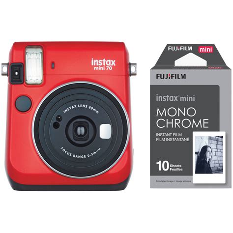 Fujifilm Instax Mini 70 Instant Film Camera With Monochrome Film