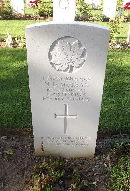 Signalman Norman Douglas MacLean 1917 1944 Find A Grave Memorial