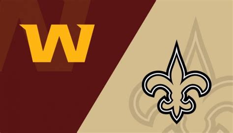 New Orleans Saints Vs Washington Football Team Matchup Preview 10 10