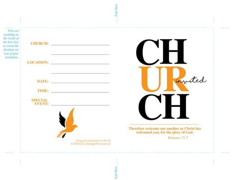 Printable Church Invitations, Digital Downloadable ur Invited to Church ...