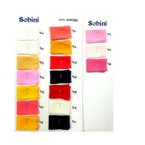 Multicolor Hi Multy Plain Georgette Fabric For Garments Model Name