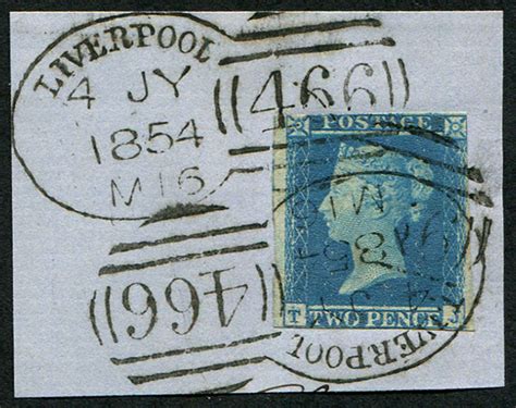 2d Pl 4 TJ LIVERPOOL 1854 SPOON CDS Two Embassy Philatelists