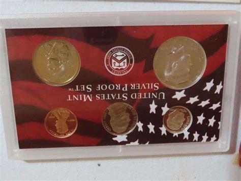 2002 US Mint SILVER Proof Set State Quarters Chuck Marshall Auction