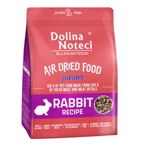 Dolina Noteci Superfood Junior Karma Suszona Dla Psa Królik 1kg PetBox