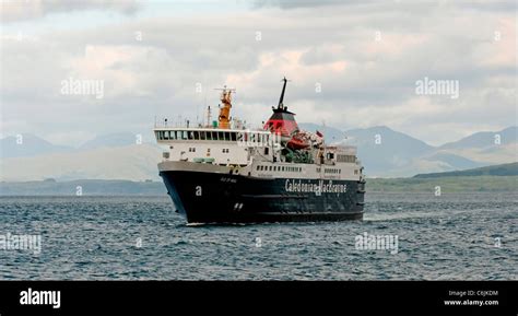 The Calmac Ferry Sailing From Oban On Its Way To Craignure On The Isle