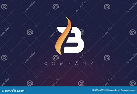 B Logo B Letter Icon Design Vector Stock Vector Illustration Of