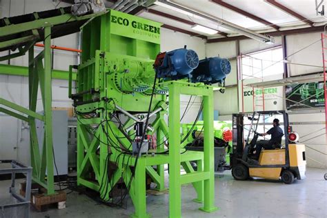 New Eco Green Equipments Primary Tire Shredder Available In Stock For