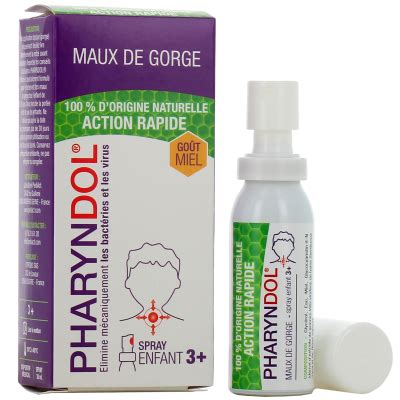 Pharyndol Spray Buccal Mal De Gorge Action Rapide 100 Naturelle