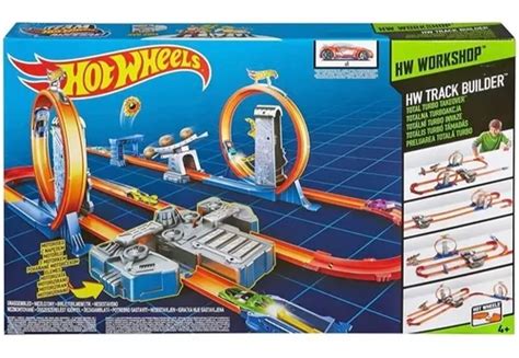 Pista Hot Wheels Track Builder Total Turbo Takeover Cuotas sin interés