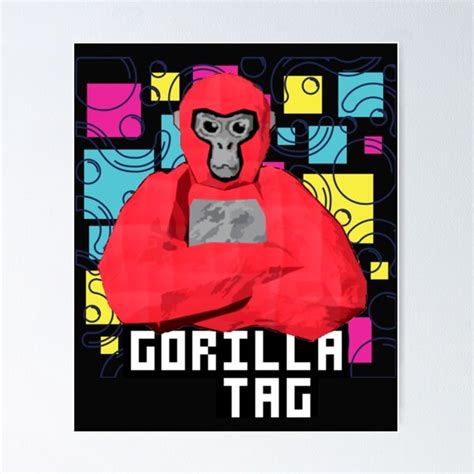 "Gorilla Tag cools red 4 " Poster for Sale by PetalPollenJewe | Redbubble