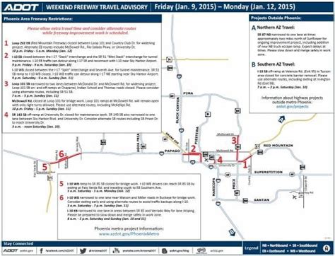 Adot Planned Road Closures Could Make For Rough Weekend Arizonas